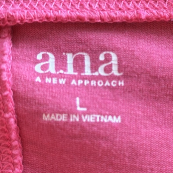 a.n.a dusty rose long sleeve scoop neck top, size L - Picture 5 of 6